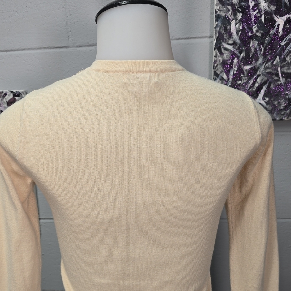 Merona Cream Lace Button-Up Sweater - Picture 8 of 11